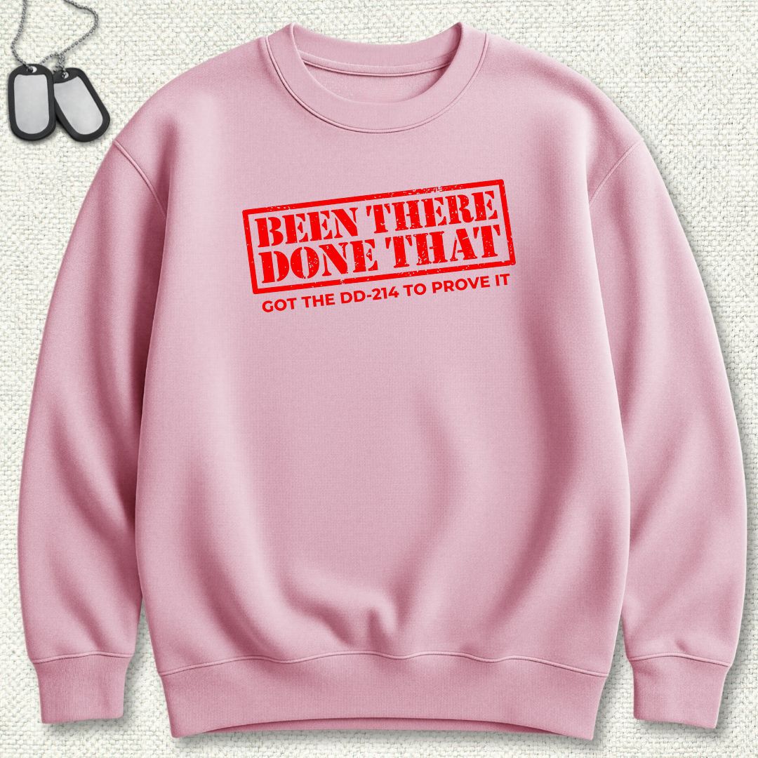 BTDT - Got The DD-214 Sweatshirt - Pink