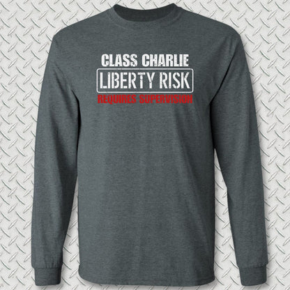 Class Charlie Liberty Risk Long Sleeve Tee - Dark Heather