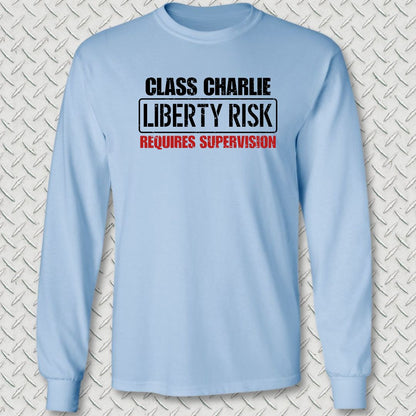 Class Charlie Liberty Risk Long Sleeve Tee - Light Blue