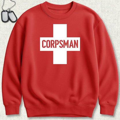 Corpsman Cross Sweatshirt - Red