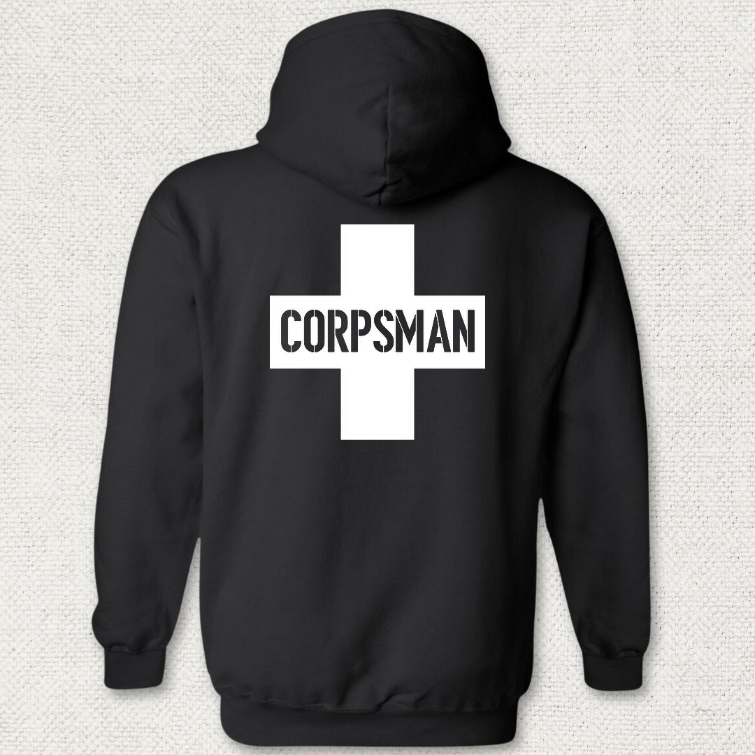 Corpsman Cross Hoodie - Black