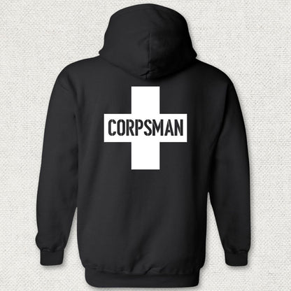 Corpsman Cross Hoodie - Black