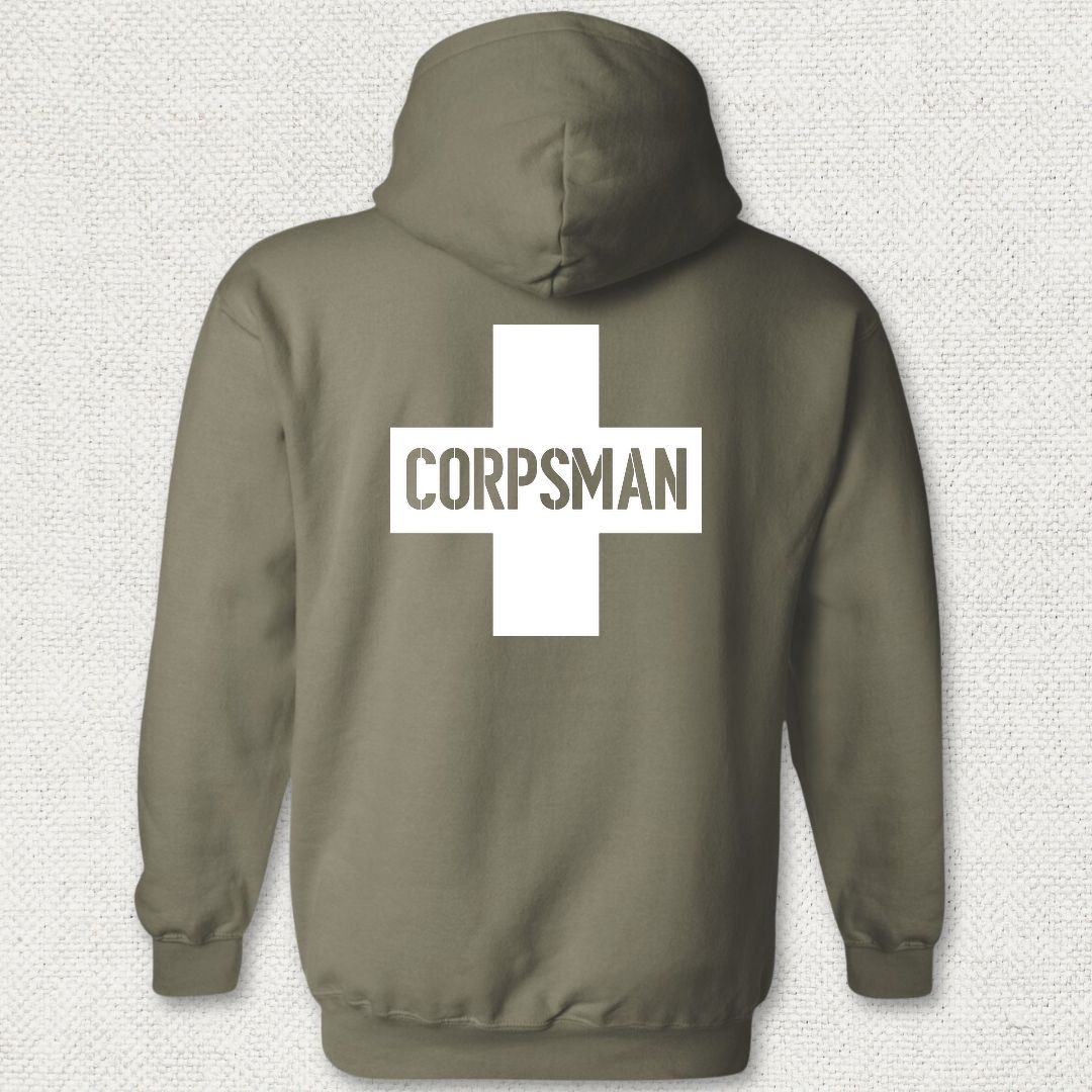 Corpsman Cross Hoodie - Military Green