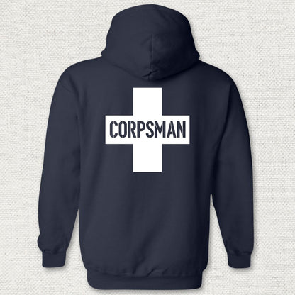 Corpsman Cross Hoodie - Navy