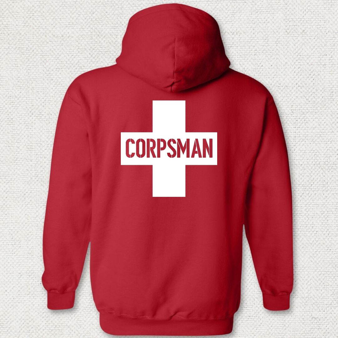 Corpsman Cross Hoodie - Red