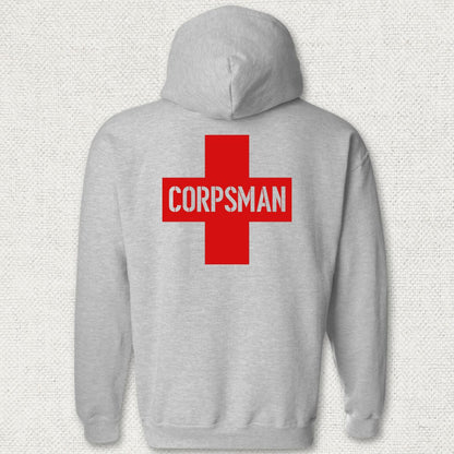 Corpsman Cross Hoodie - Sport Grey