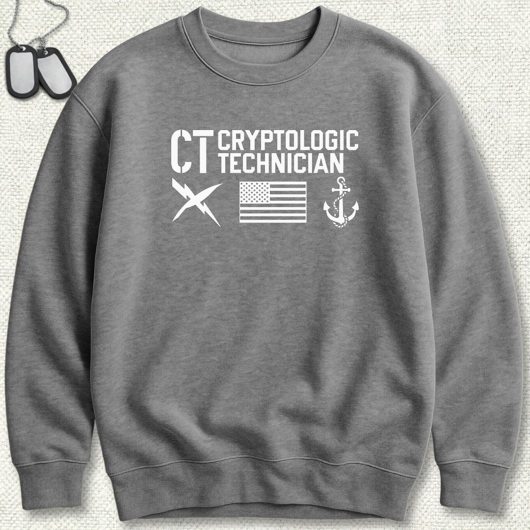 CT - Flag & Anchor Sweatshirt - Graphite Heather