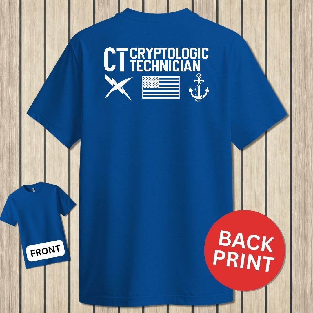 CT - Flag & Anchor - Royal Blue