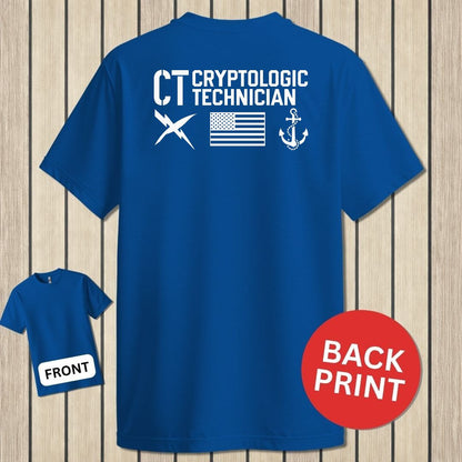 CT - Flag & Anchor - Royal Blue