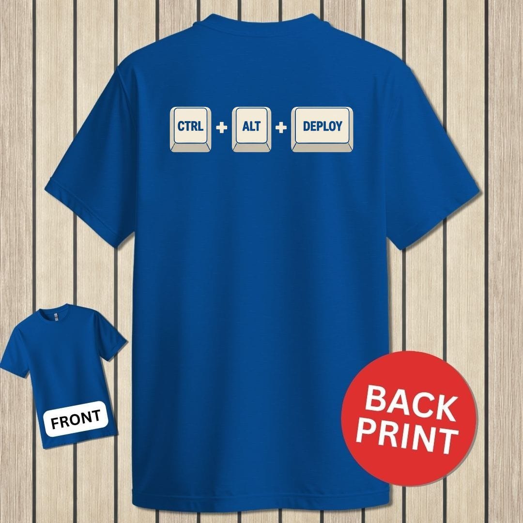 NavyHumor Classic Tee Royal Blue / S CTRL-ALT-DEPLOY