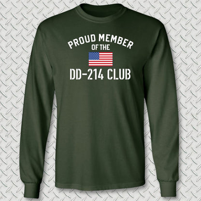 DD-214 Club Long Sleeve Tee - Forest Green