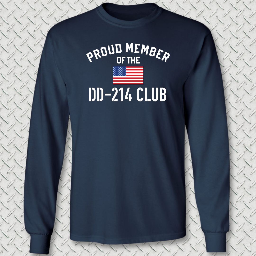 DD-214 Club Long Sleeve Tee - Navy