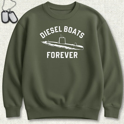 Diesel Boats FOREVER Sweatshirt - Military Green