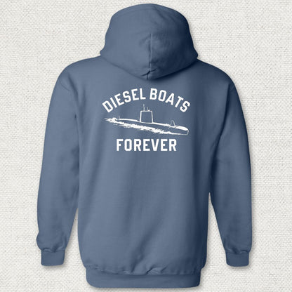 Diesel Boats FOREVER Hoodie - Heather Navy