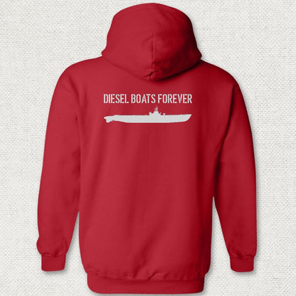 Diesel Boats Forever Hoodie - Red