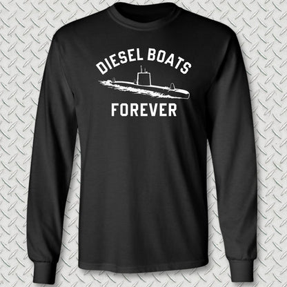 Diesel Boats FOREVER Long Sleeve Tee - Black