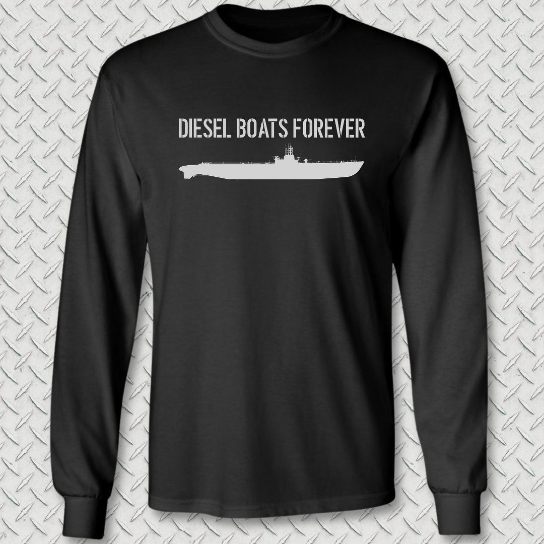 Diesel Boats Forever Long Sleeve Tee - Black