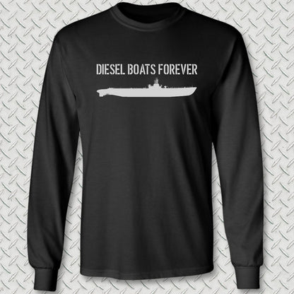 Diesel Boats Forever Long Sleeve Tee - Black