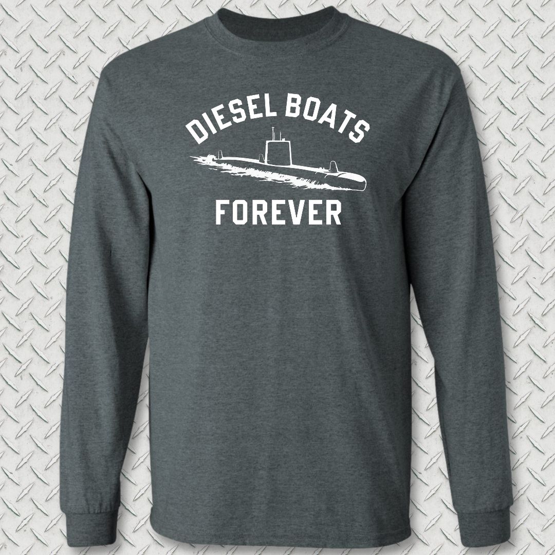 Diesel Boats FOREVER Long Sleeve Tee - Dark Heather