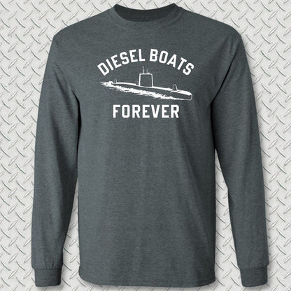 Diesel Boats FOREVER Long Sleeve Tee - Dark Heather
