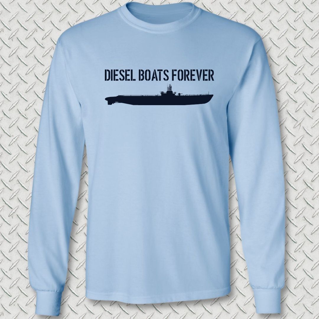 Diesel Boats Forever Long Sleeve Tee - Light Blue