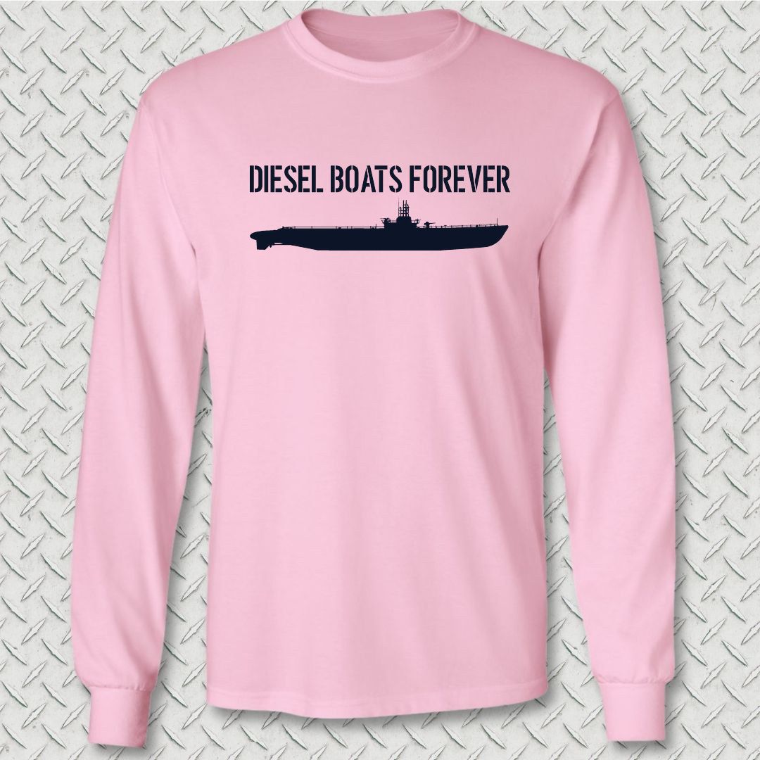 Diesel Boats Forever Long Sleeve Tee - Pink