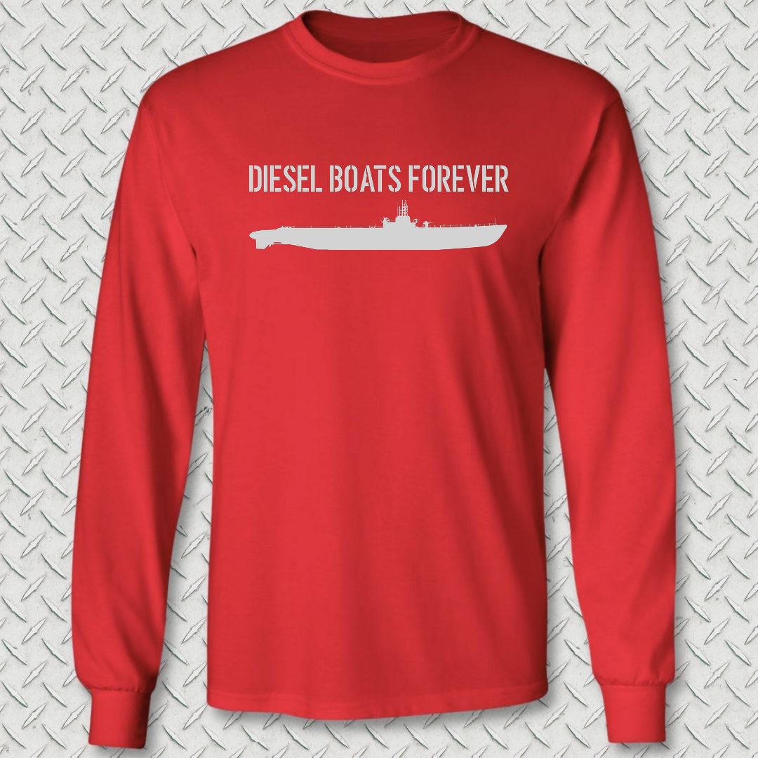Diesel Boats Forever Long Sleeve Tee - Red