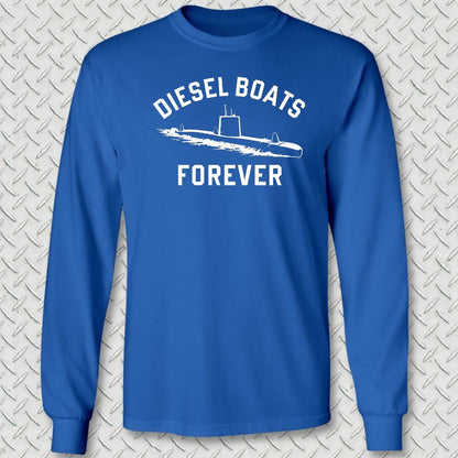 Diesel Boats FOREVER Long Sleeve Tee - Royal Blue