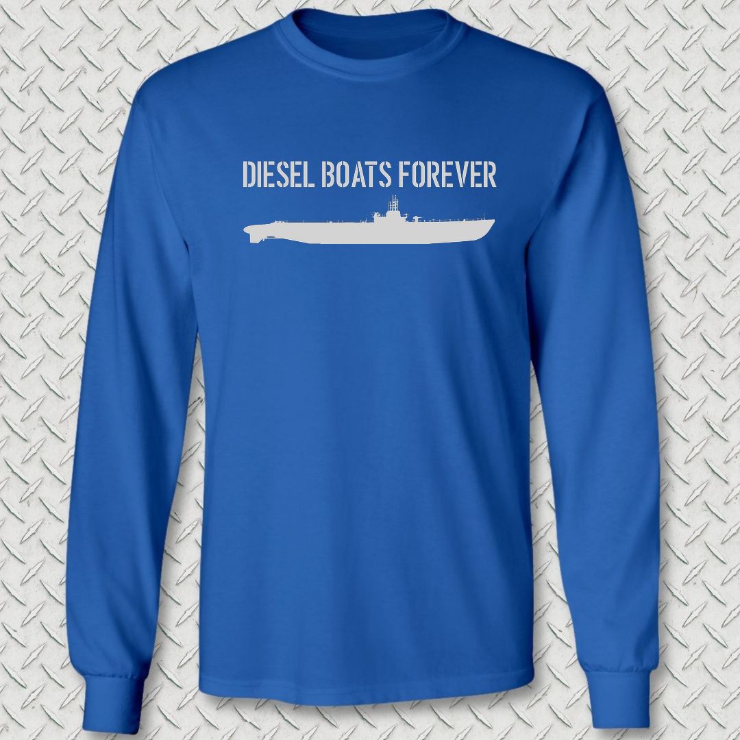 Diesel Boats Forever Long Sleeve Tee - Royal Blue