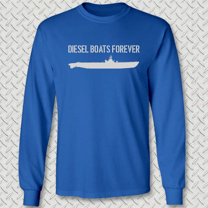 Diesel Boats Forever Long Sleeve Tee - Royal Blue
