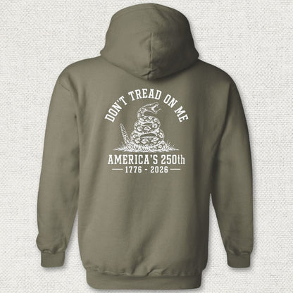 Don't Tread On Me - America's 250th Hoodie - Military Green