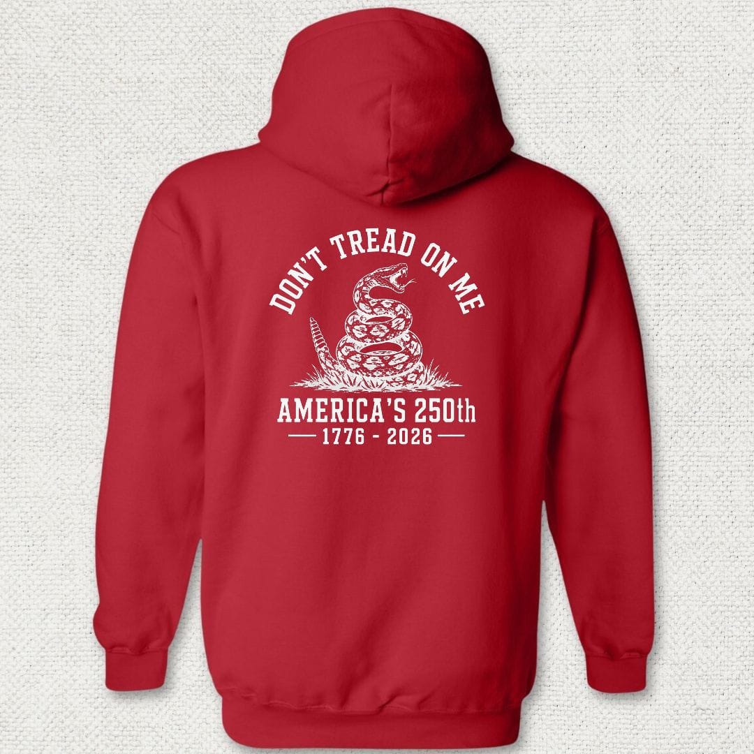 Don't Tread On Me - America's 250th Hoodie - Red