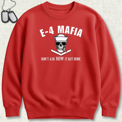 E-4 Mafia Sweatshirt - Red