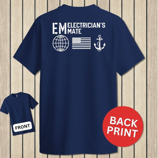 EM - Flag & Anchor - Navy