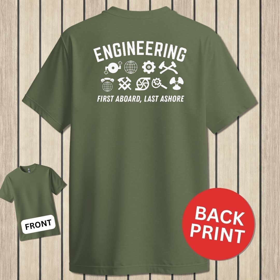 Engineering 9 - First Aboard - Military Green