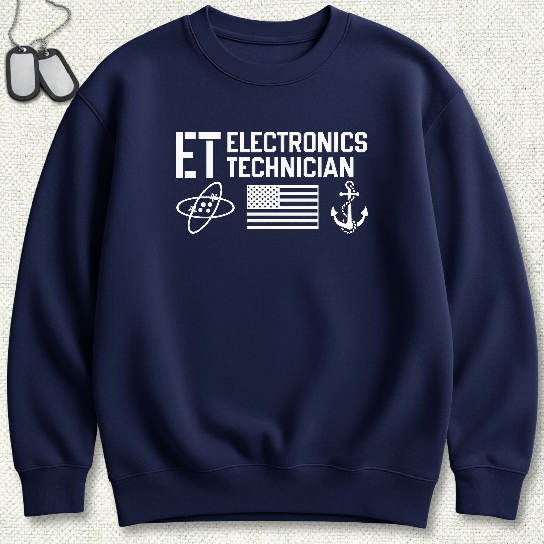 ET - Flag & Anchor Sweatshirt - Navy