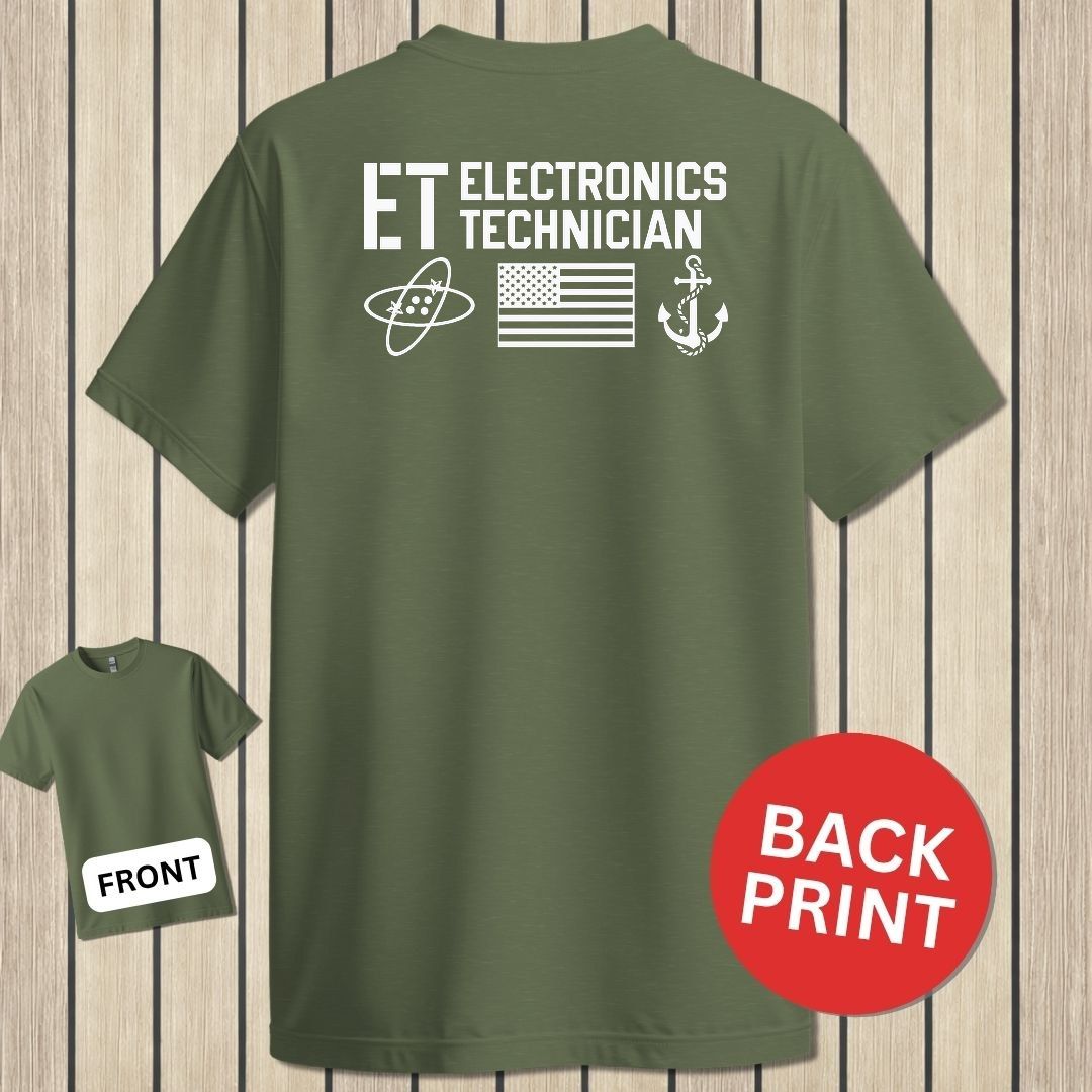 ET - Flag & Anchor - Military Green
