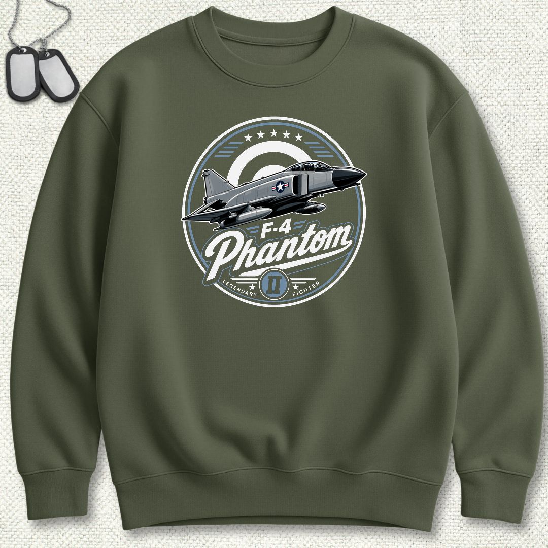 F-4 Phantom - Legendary Fighter Sweatshirt - Military Green