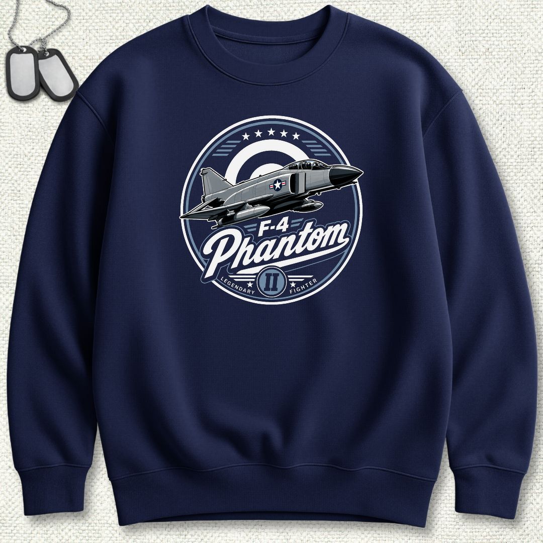 F-4 Phantom - Legendary Fighter Sweatshirt - Navy