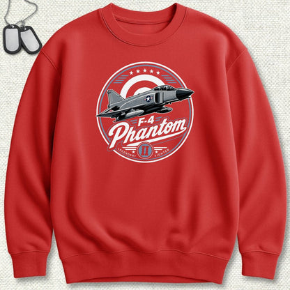 F-4 Phantom - Legendary Fighter Sweatshirt - Red