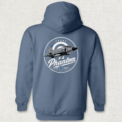 F-4 Phantom - Legendary Fighter Hoodie - Heather Navy