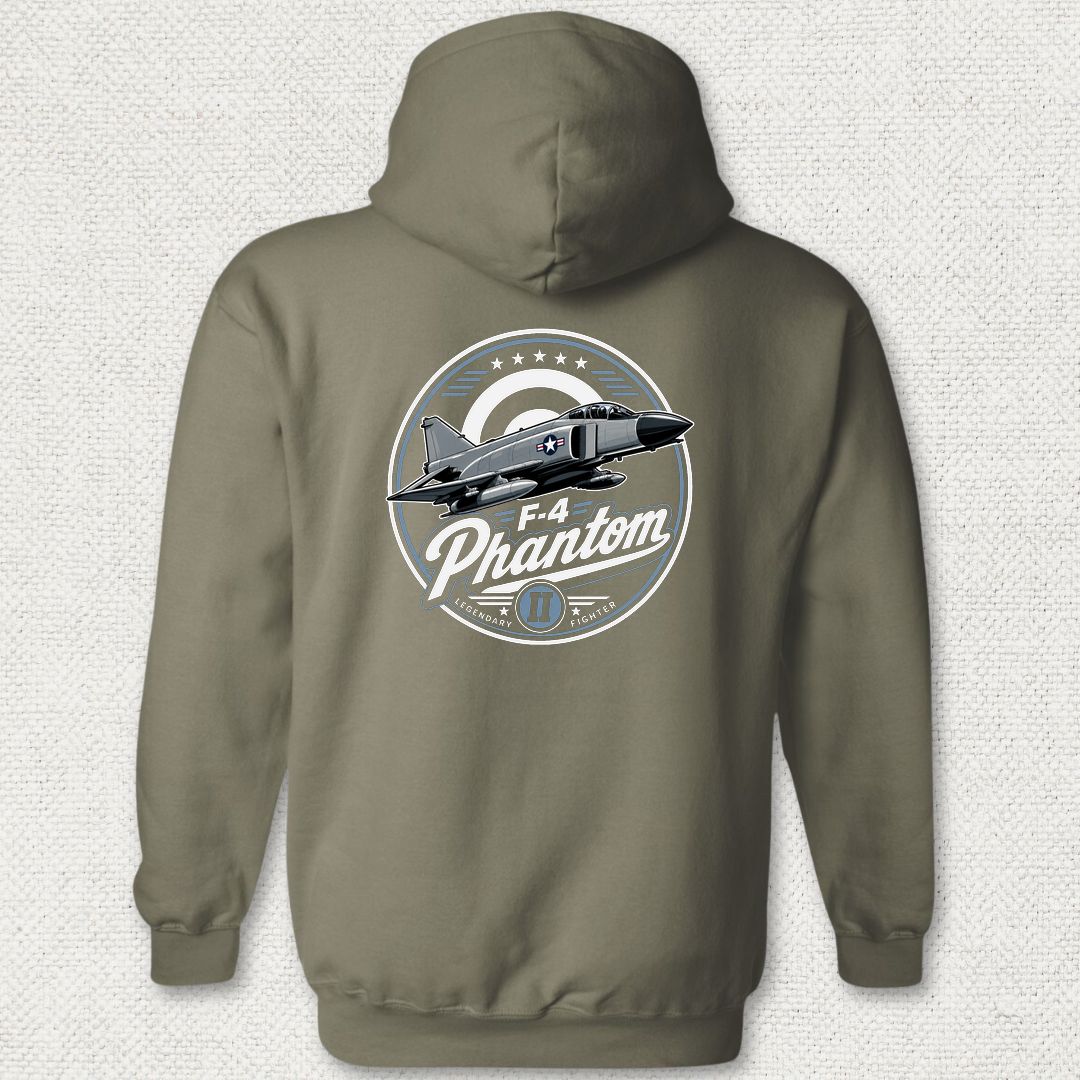F-4 Phantom - Legendary Fighter Hoodie - Military Green
