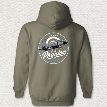 F-4 Phantom - Legendary Fighter Hoodie - Military Green