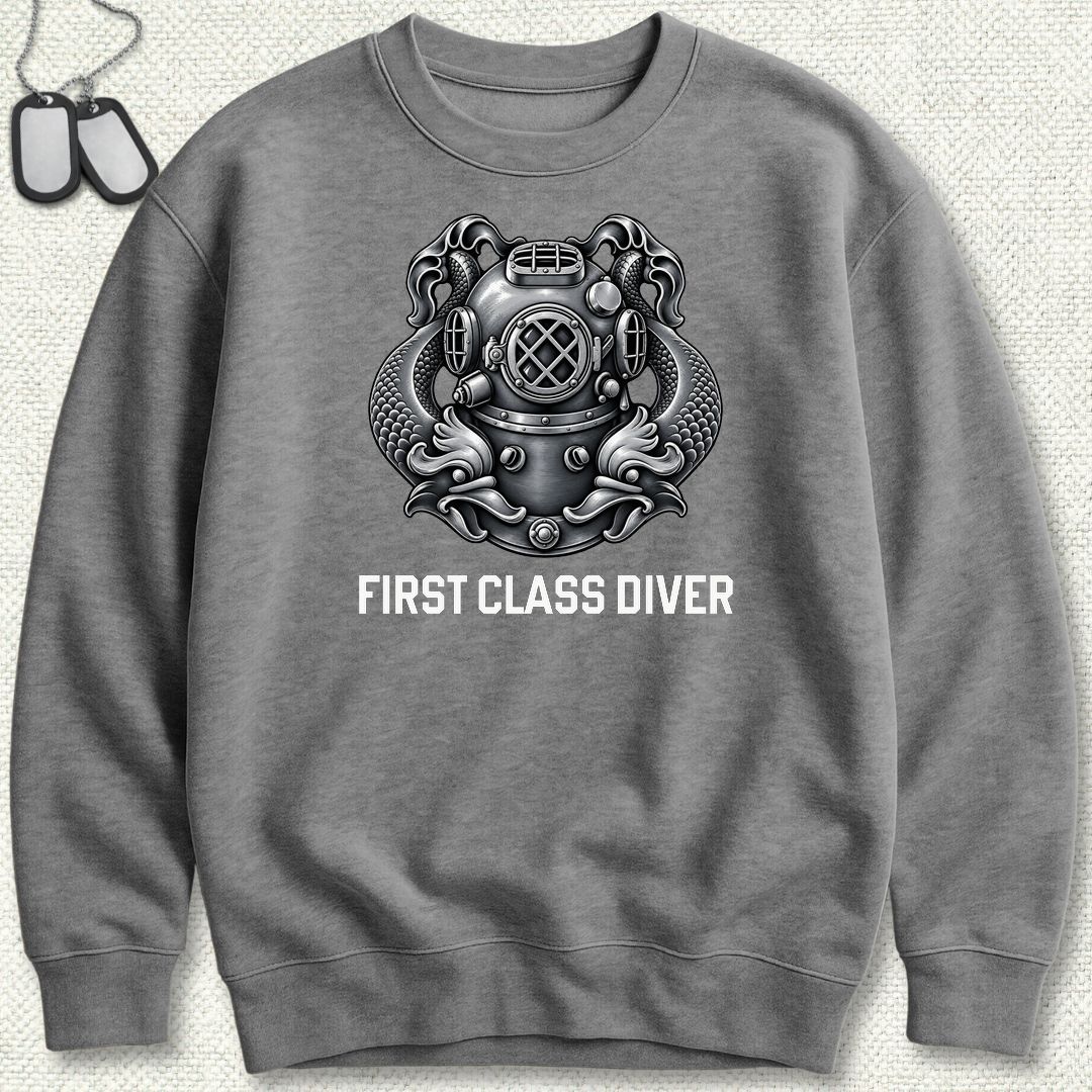 First Class Diver Sweatshirt - Graphite Heather