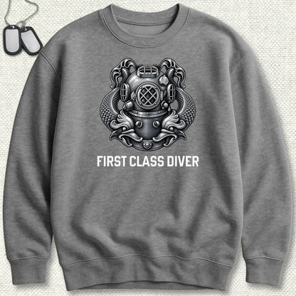 First Class Diver Sweatshirt - Graphite Heather