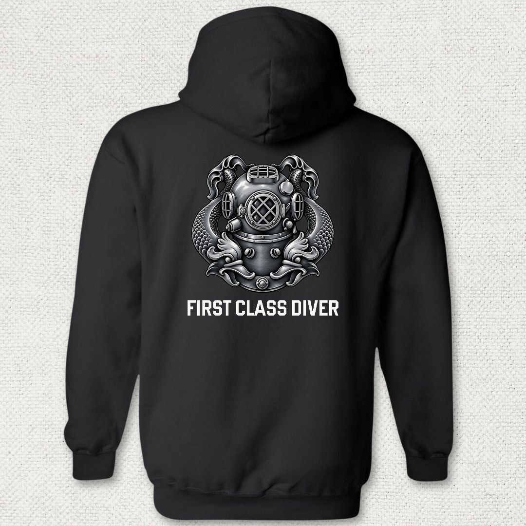 First Class Diver Hoodie - Black