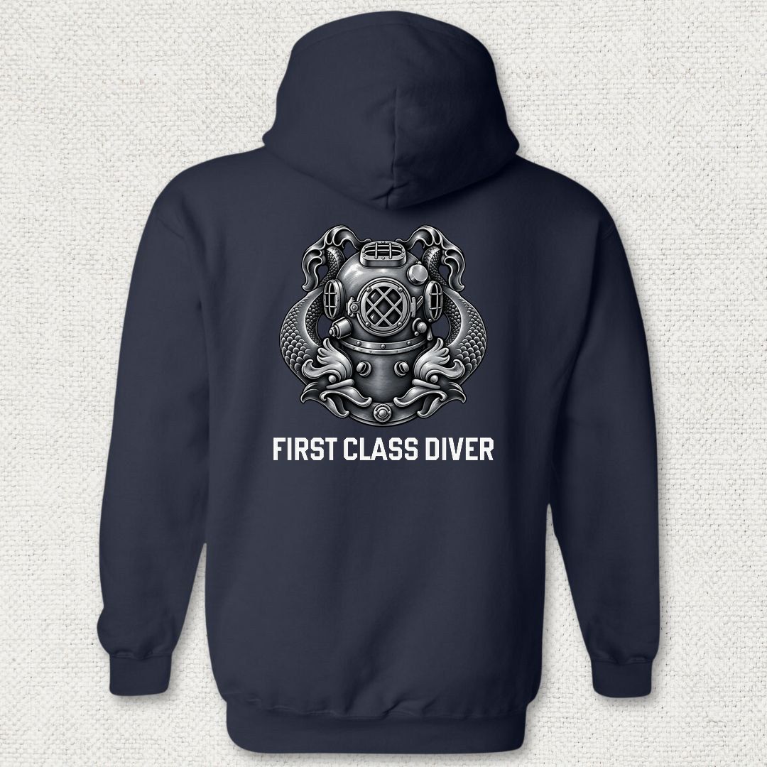 First Class Diver Hoodie - Navy