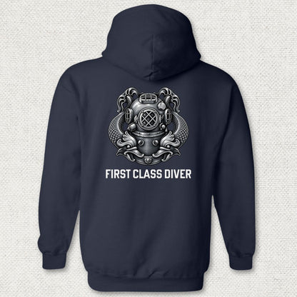 First Class Diver Hoodie - Navy