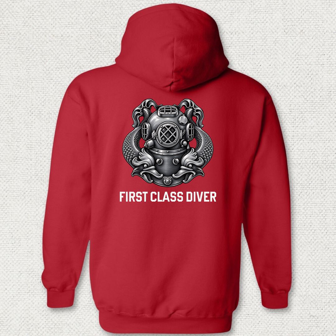 First Class Diver Hoodie - Red