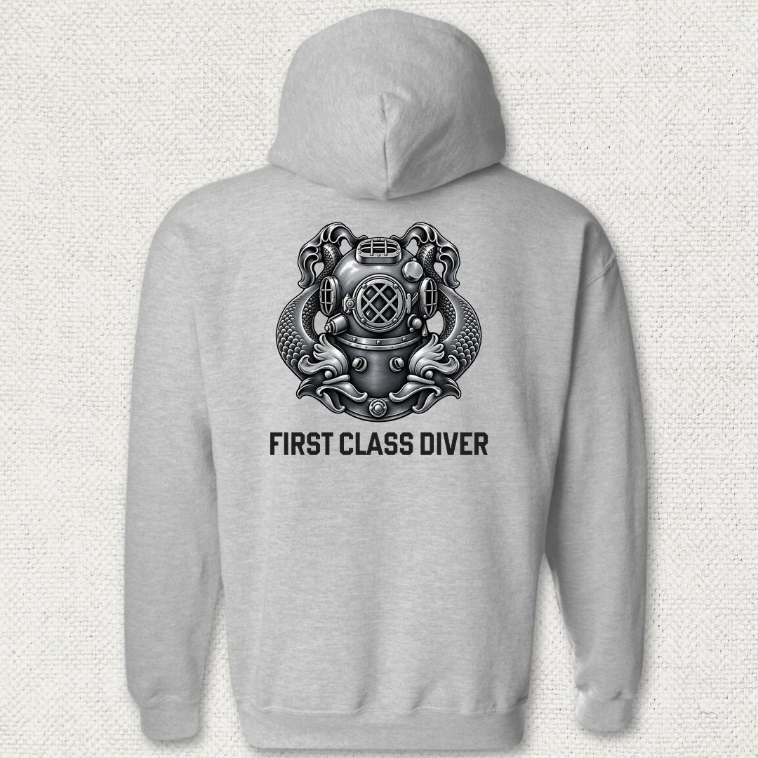 First Class Diver Hoodie - Sport Grey